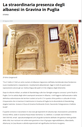 la straordinaria presenza degli albanesi in gravina in puglia – noi_ - [www.noinotizie.it]